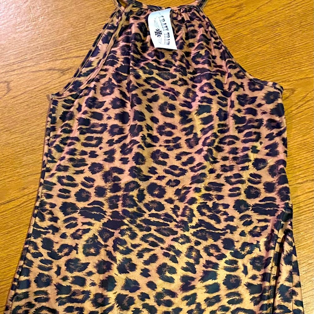 Crazy Train Leopard Dressy Halter